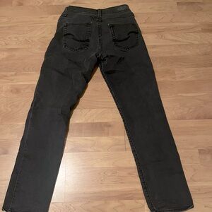 Levi Straus Modern Straight black jeans, size 6M, 28x32